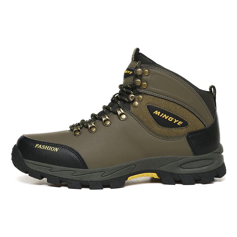 Мужская уличная теплая легкая нескользящая износостойкая походная обувь большого размера большого размера 39 армия зеленый
