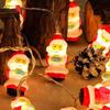 LED Christmas Decorative Light String With Santa Claus Snowman Figures USB Powered Tree Home Party Holiday Decoration