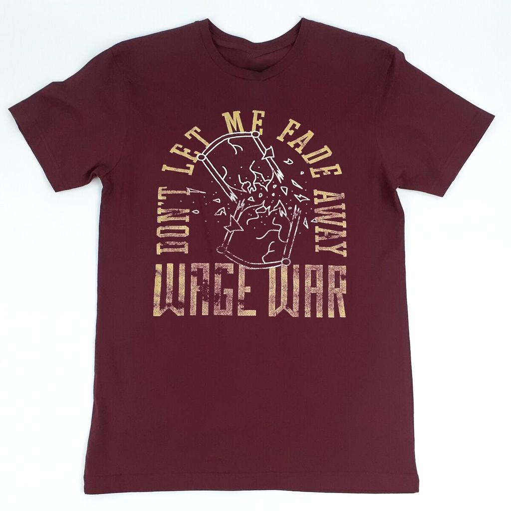 Wage War Band Don’t Let Me Fade Away Bordeauxrot Unisex T-Shirt Baumwolle SB210