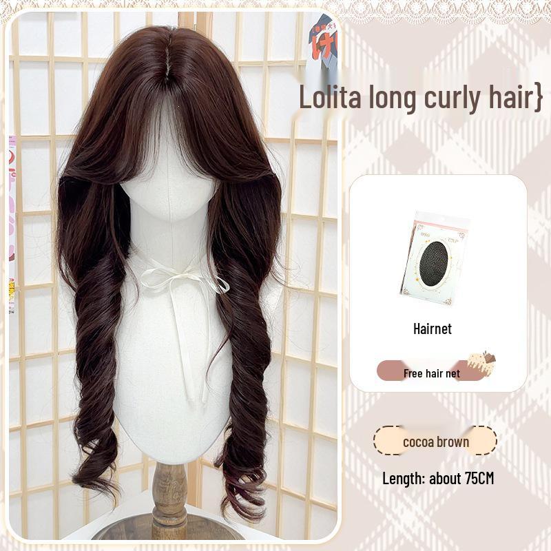 Sweet Girl Roman Curl Long Curly Jellyfish Lolita Wig - Full Head Cover
