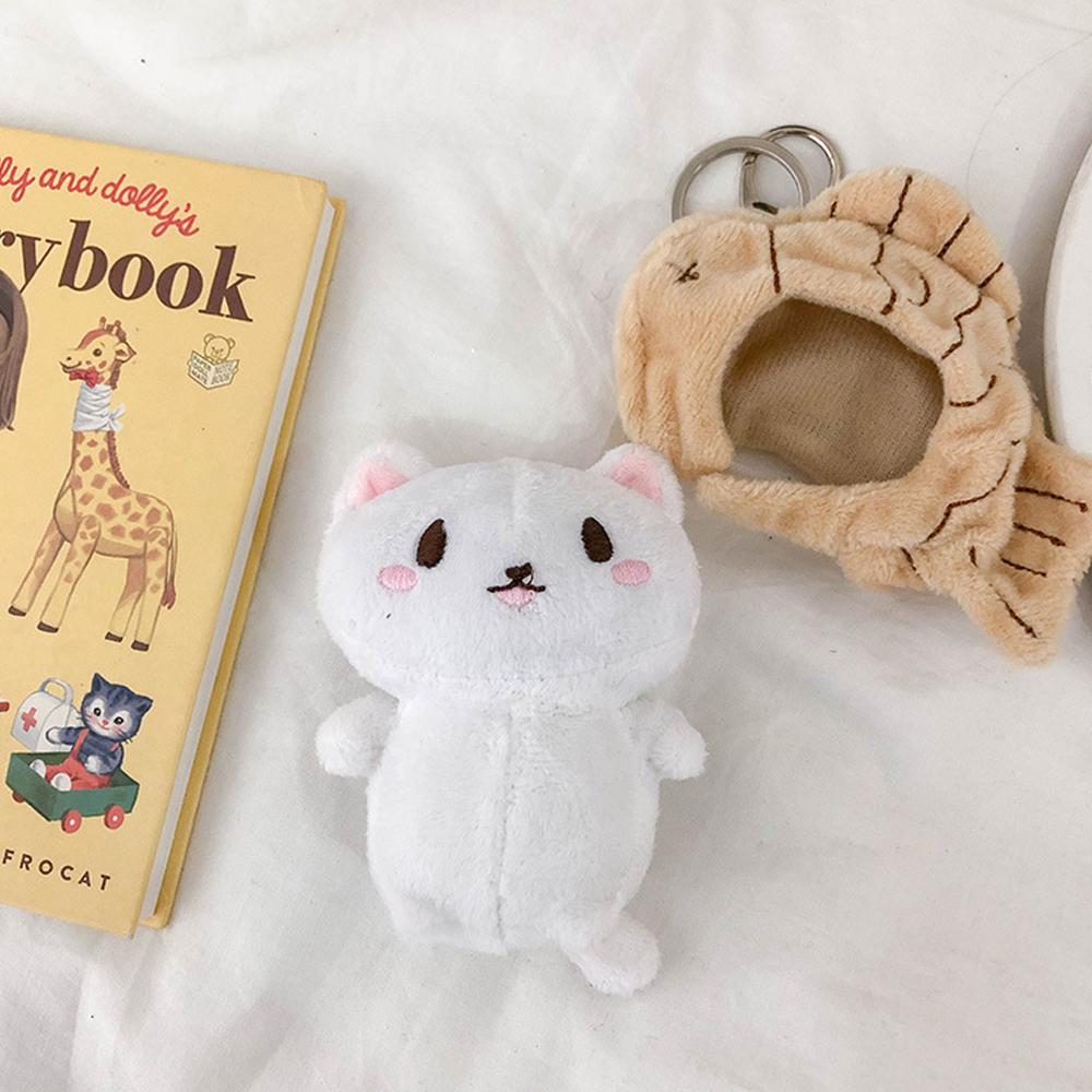 Bag Women Doll Pendant Girls Kids Cat Snapper Keyrings Cat Plush Keychain Key Chains Bag Pendant