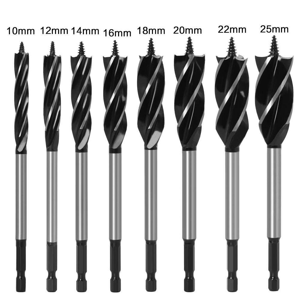 Woodworking Drill Four-blade Woodworking Drill Woodworking Hole Opener Door Lock Reaming Drill Four-slot Hole Drill