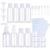 DIY Crafts 1 Set, White, Travel Bottles Set Clear Plastic Travel Bottles Toiletries Liquid Containers Refillable Travel Containers Air Flight Trave