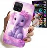 Etui Do Samsung A12 / M12 - Słodki Słonik Na Różowym Tle Case +Folia