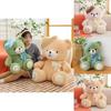 Adorable Candy Color Bear Beret Plush Toy Soft And Cuddly Bear Doll For Kids