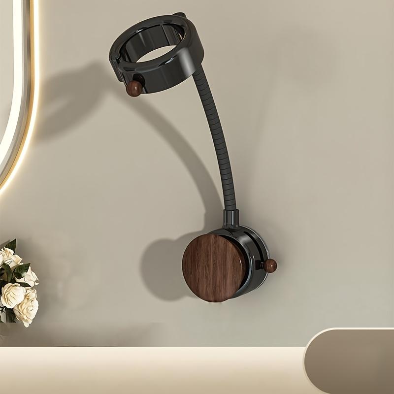 Настенная подставка для фена, не требующая ручного фена чёрный