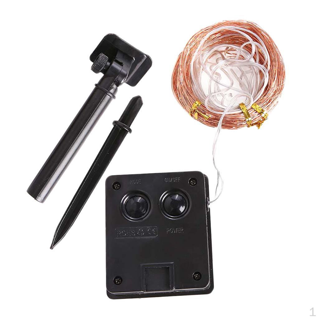

Solar Powered LED String Light Waterproof Lamp Holiday Decoration Warm White Colorful