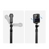 Leichter Selfie-Stick aus Kohlefaser für 360-Kameras Unsichtbares Design Verstellbare Länge Stabilität Einfache Bedienung
