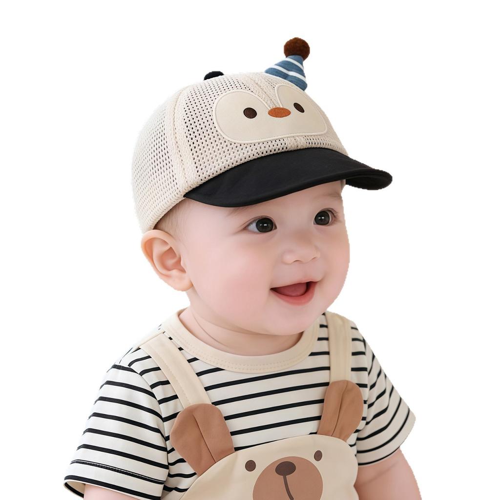 Baby Summer Thin Breathable Mesh Cap Unisex Infant Spring Autumn Baseball Hat Sun Protection Visor for Boys and Girls