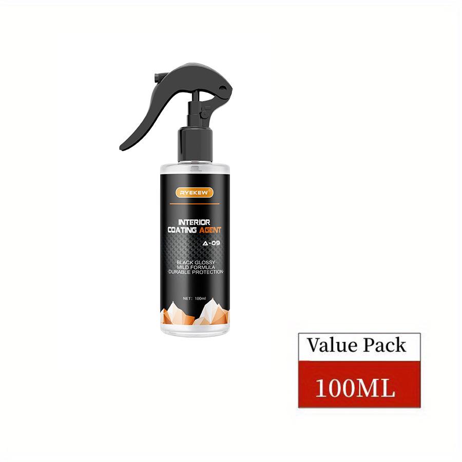 Ryekew Car Interior Plastic & Leather Cleaner - Wash-Free Console Restorer.
