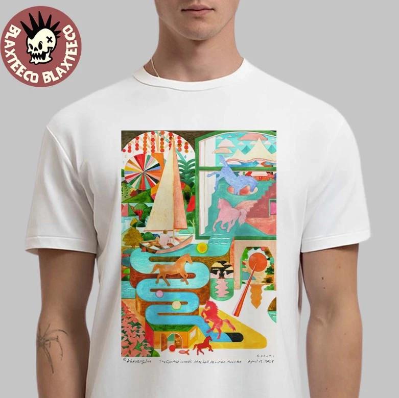 

Khruangbin The Cynthia Woods Mitchell Pavilion Houston 2025 On April 12 T-Shirt Unisex T-Shirt XL