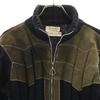 Nc Candido 70s Made In Italy Vintage Genuine Leather Switching Knit Jacket Men's Used