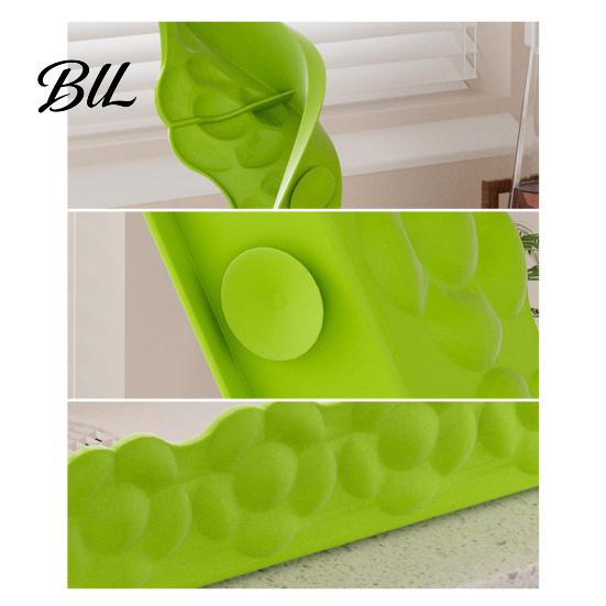 Sink Protector Baffle Silicone Splash Guard Non-slip Suction Cup Water Kitchen Reusable Countertop Edge Anti-Splash Shield Board Barrier