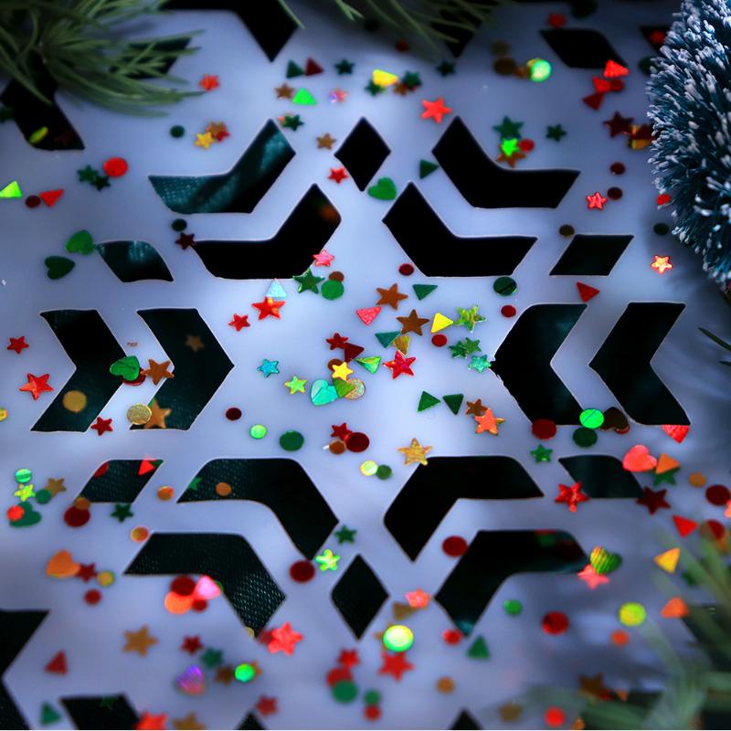 

6 ячеек Рождественский глиттер для ногтей Пайетки для ногтей Звезда Осень Зима Сделай сам Украшения для ногтей Пайетки Сделай сам Шарм Маникюрные принадлежности Флэш