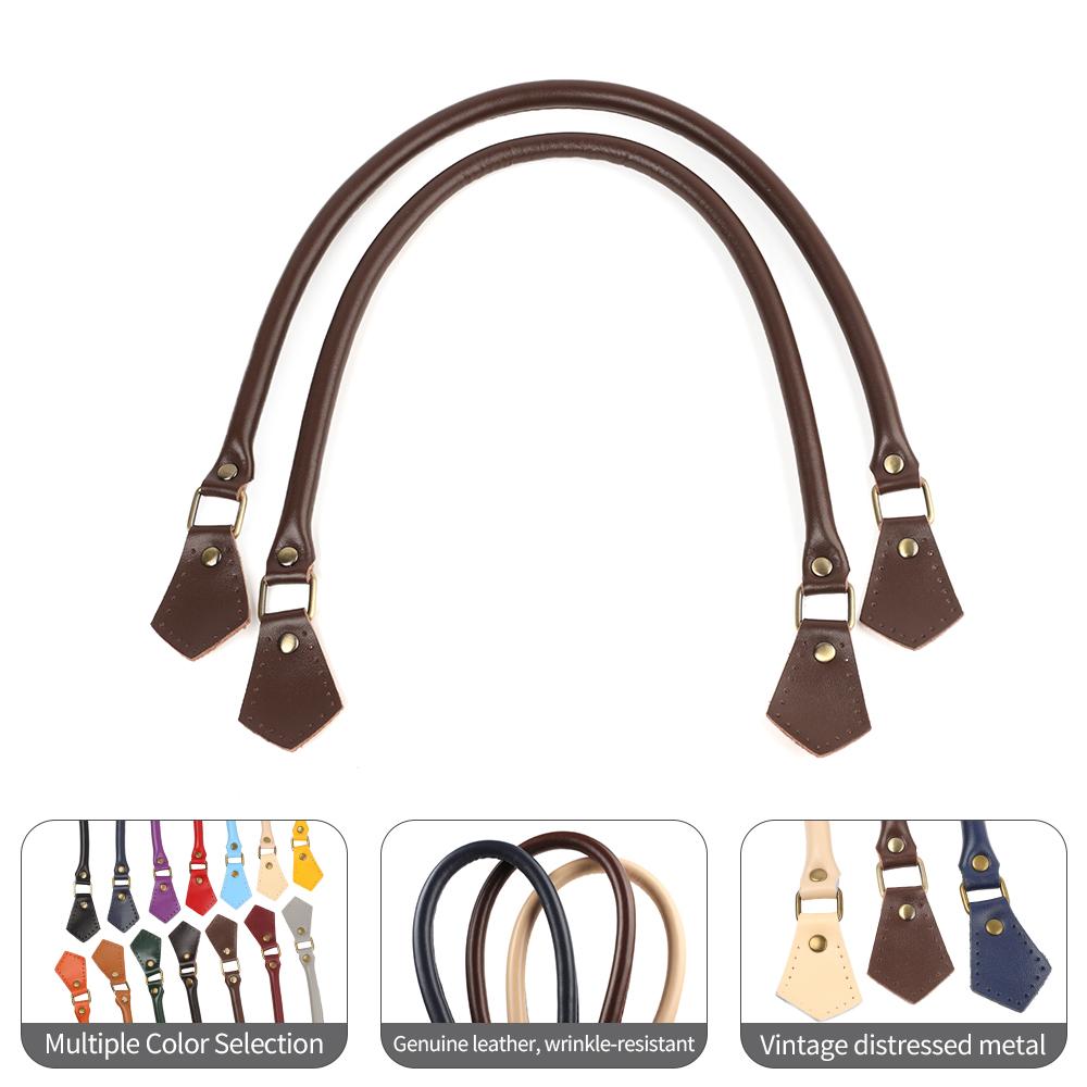 2pcs 60cm Leather Purses Straps Handles Shoulder Bag Replacement for Women Underarm Bags Wallet Handbag DIY Handmade Accessories