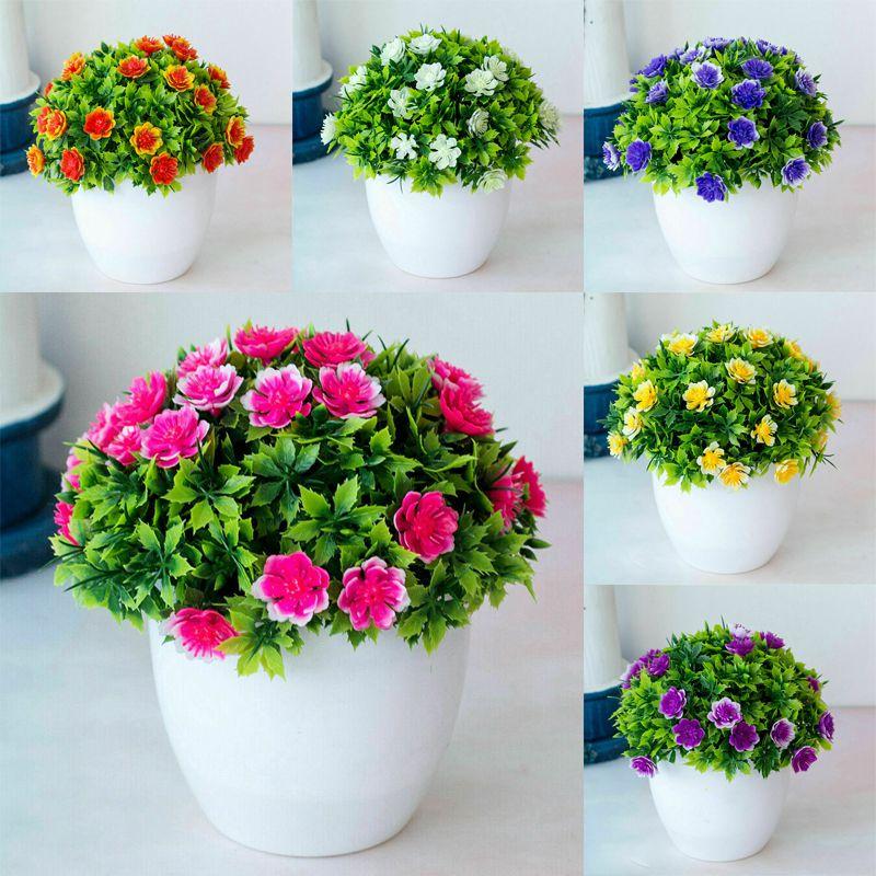 High Quality Artificial Flowers With Pot Adds Natural Charm To Any Space