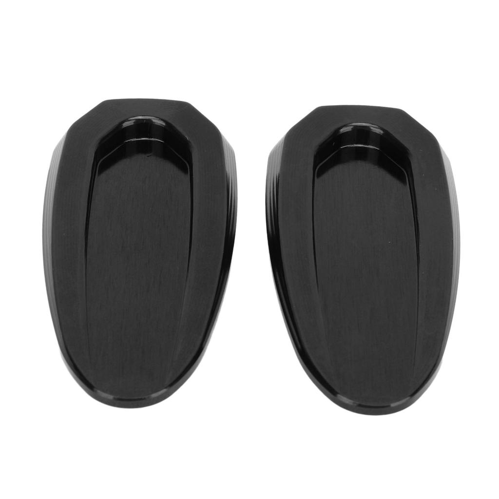 2Pcs Mirror Base Cover Aluminum Alloy Water Resistant Windshield Mirror Hole Cover for S1000RR 2019 to 2023 Black