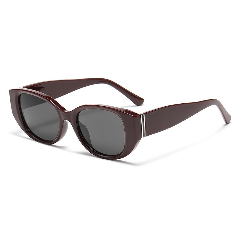

Vintage sun protection sunglasses, wide-leg small-frame square cat-eye sunglasses вино красного