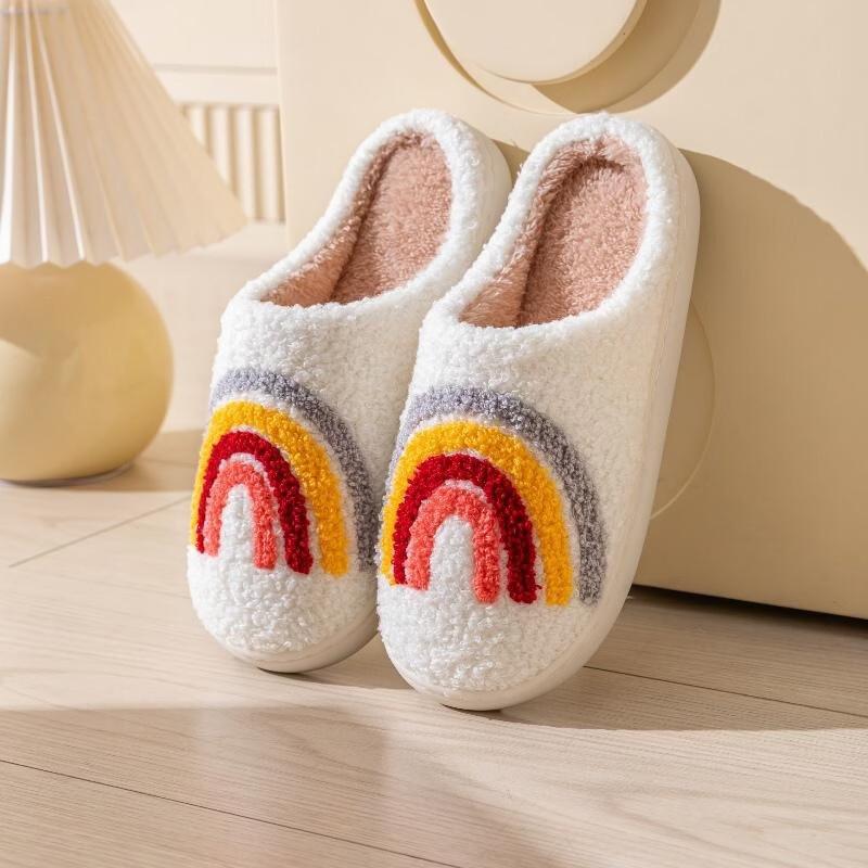 Winter Cartoon Plush Cotton Home Slippers