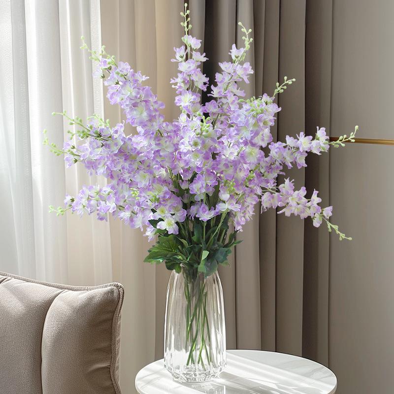 Realistic Larkspur Flower Bouquet for Wedding Decor