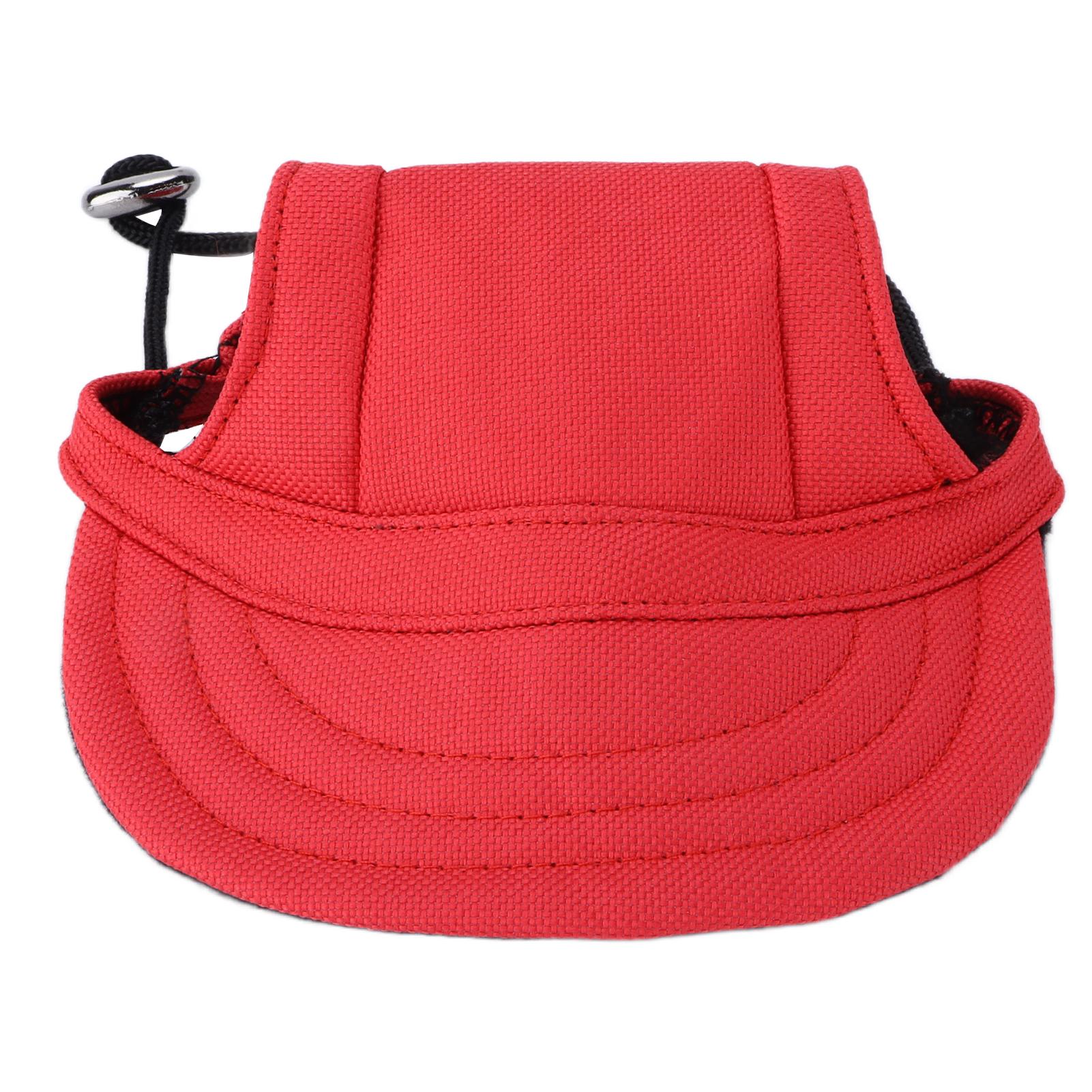 Mfyspace Red Dog Baseball Hat Sun Protection Comfortable Adjustable Pet Sports Hat With Ear Holes For Small Dogs S