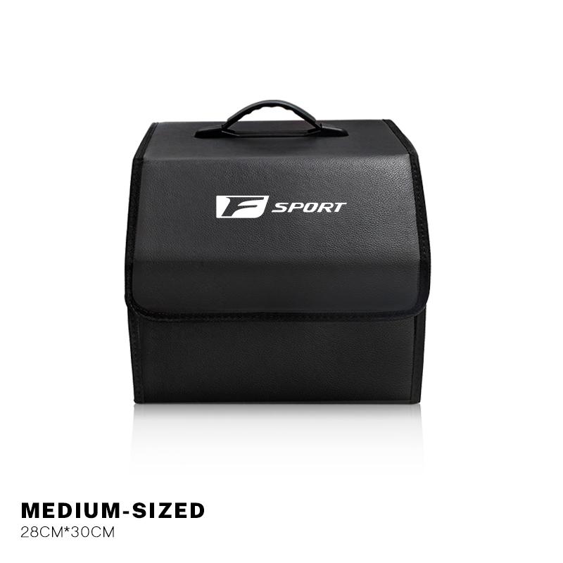 Auto Kofferraum Leder Aufbewahrungsbox Faltbar Auto Organizer Tasche Für Lexus F SPORT GS GX IS LS LX CT LC LBX NX RX 350h 450h ES UX 300e