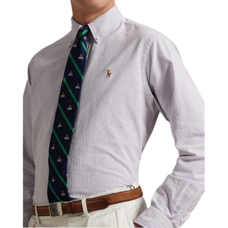 Polo Ralph Lauren Logo Embroidered Button Long Sleeve Shirt Men shirts White 710942746-003