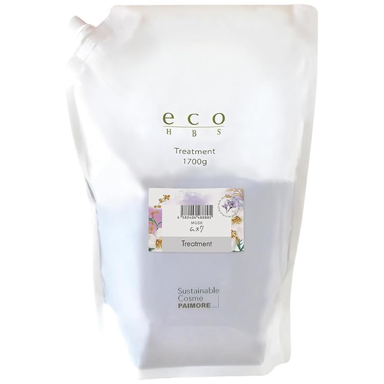 Eco HBS Shampoo 1700ml & Treatment 1700g Musk + Original Logo Sticker