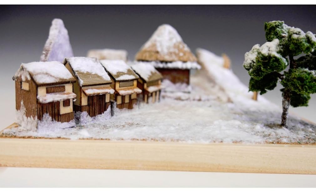 Woody Joe Fifty-three Stations of the Tokaido, Kambara-juku, Wooden Model Assembly Kit (Diorama)