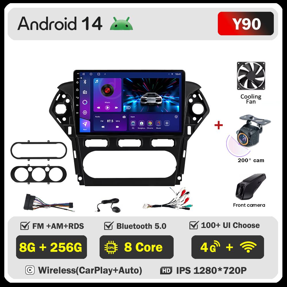 For Ford Mondeo 4 Mk4 2010-2014 Car Radio Player Car Carplay Screen Autoradio Mirror Link Car Intelligent Systems Touch Screen