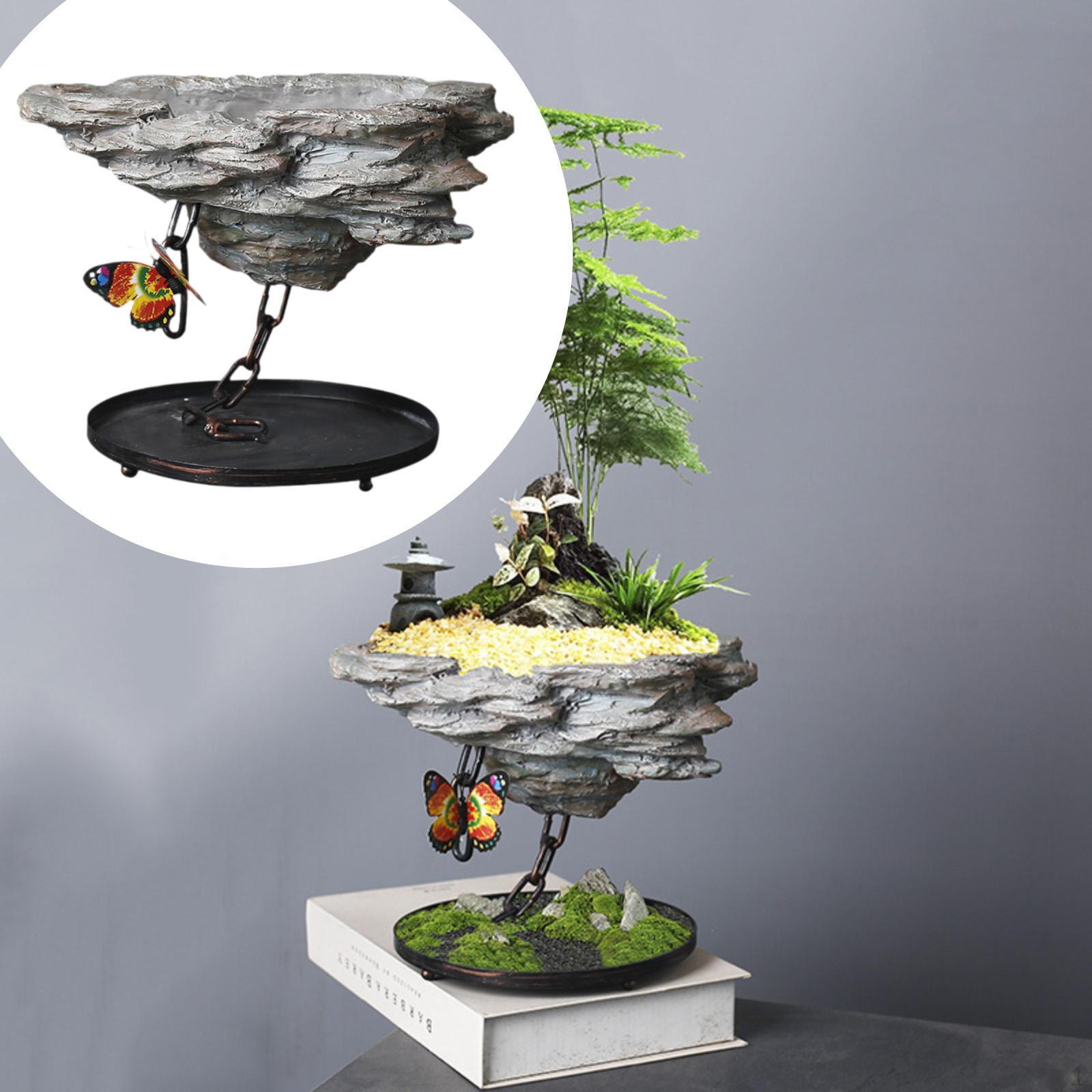 

Подвесной цветочный горшок с железной цепью, контейнер для растений светло-серый