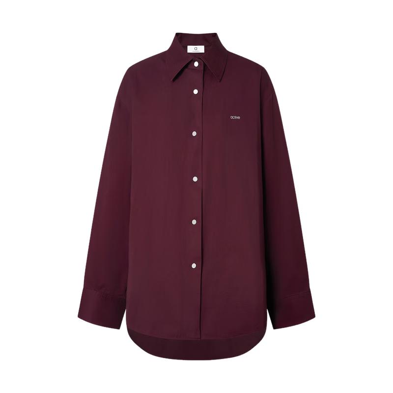 MO&Co. Women s Cotton Drop Shoulder Shirt S