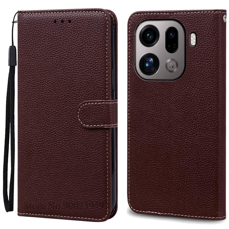 

Find X9 Pro Case For OPPO Find X9 Pro Case Flip Leather Wallet Cover For OPPO Find X9 Pro Case Phone Cover Coque Fundas Etui For OPPO Find X9 Pro кавовий