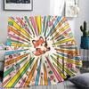 1Pc Cute Cartoon Print Flannel Blanket, High quality Comfortable for All Seasons, Home Decor, Warmth and Comfort, Perfect for Christmas Gifts W51
