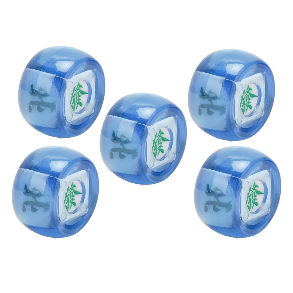 5Pcs Mahjong Wind Direction Dice East South West North Sphere Entertainment Game Dice Transparent