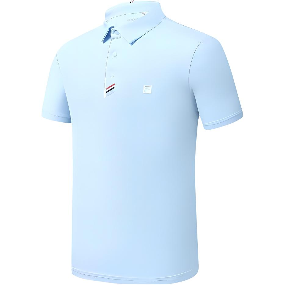 

FILA Solid Color Polo Shirt Men tops Sky-Blue A11M325105F-LB L