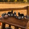 Western Spurs Antique Finish Spur with Rowel for Ranch Workers