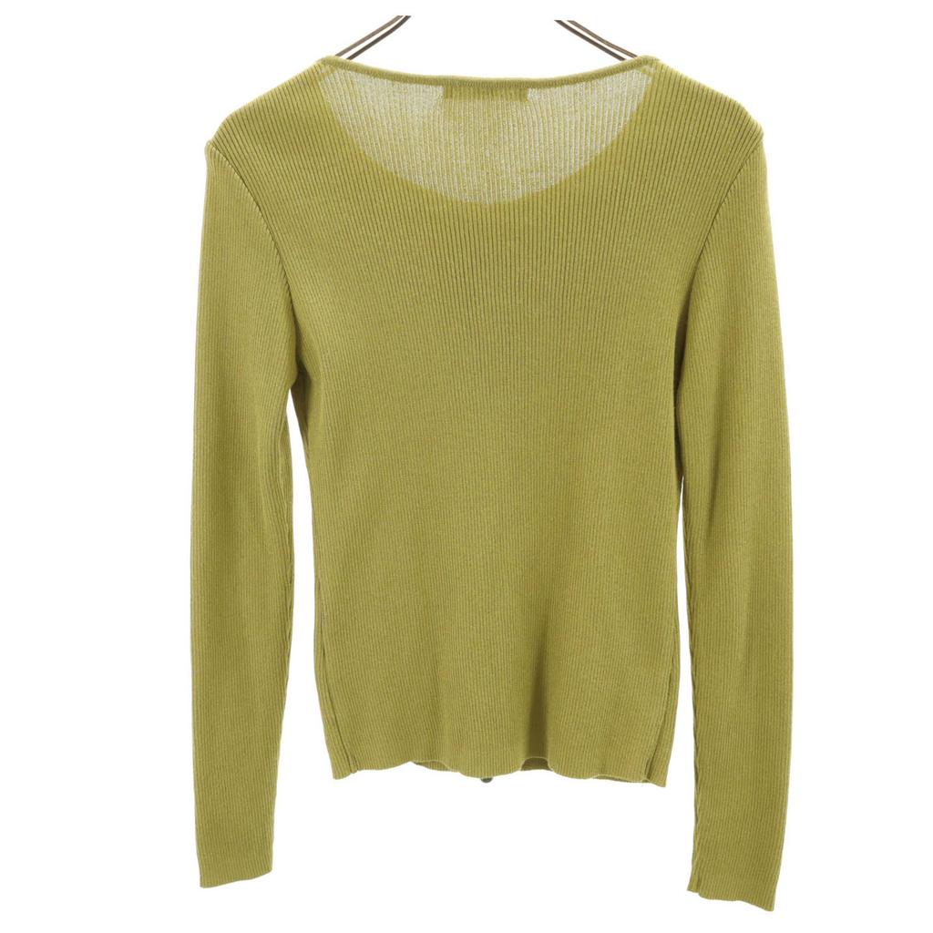 Rene made in Japan Long sleeve Zip-up Rib knit cardigan 38 Green system Women Used