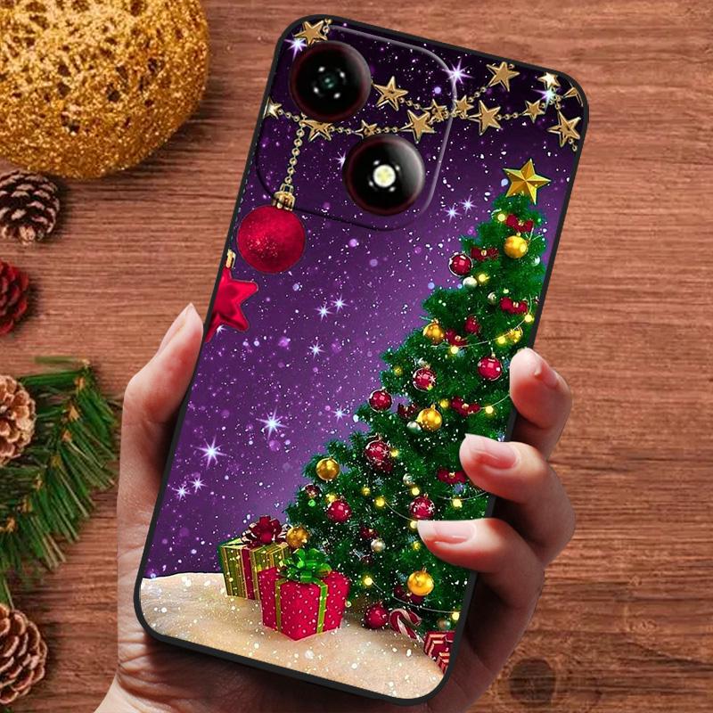 Świąteczne Malowane Etui Dla ZTE Blade A35e A35 A55 A75 4G Nubia Focus Pro 5G Etui Silikonowe Miękkie Fundas Pokrowiec na Telefon A35 e A 55