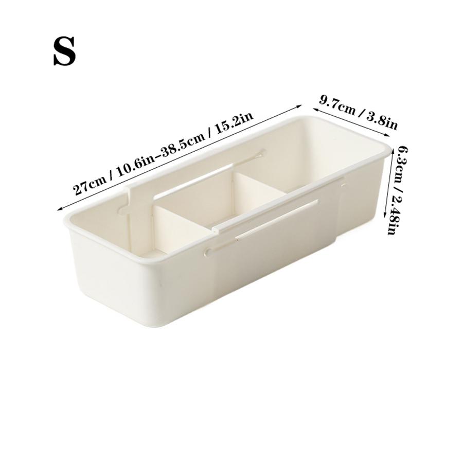 Expandable Plastic Storage Boxes, Multi-Purpose Folding Organizer, Drawer Storage Divider for Bedroom, Kitchen and Snack Storage