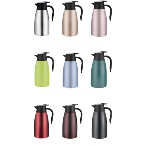 Thermos Water Bottle, Insulated Pot, Tabletop Pot, 304 Stainless Steel, 48-Hour Thermos Insulated Pot, 2L, Vacuum Stainless Steel, Tabletop Coffee Pot