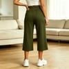 Damen Casual Farbe Lockere Passform Weiter Bein Elastischer Bund Jogginghose für den täglichen Gebrauch