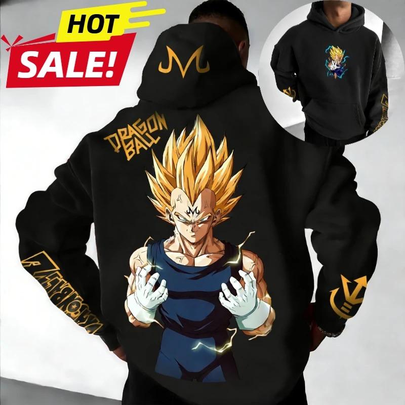 

Dragon Ball Веджета Саян Харадзюку Уличная одежда Мужская Винтажная Толстовка с капюшоном Зимняя Женская Оверсайз Худи с капюшоном Лонгслив Y2k 4XL