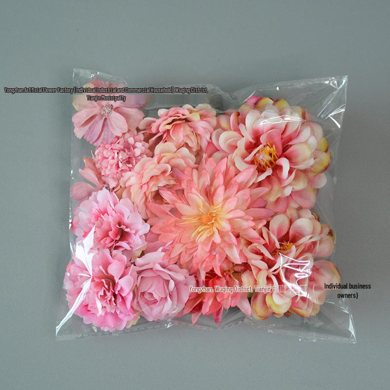 Silk Cloth Flower Wall Decorations for Weddings and Parties