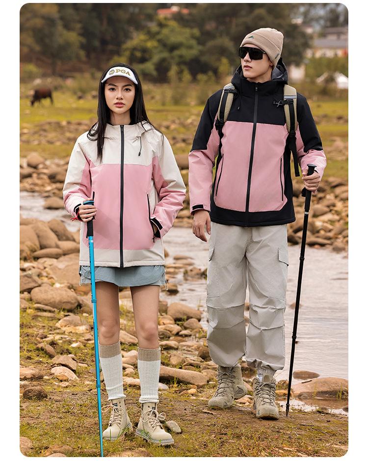 Graphene Waterproof Fleece-Lined Windbreaker for Mountaineering - Custom Logo Available