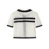 Foreign Trade European and American Style French Women's Clothing Fashion Versatile Temperament Casual Short Sleeve Hollow Knitted POLO Jacket