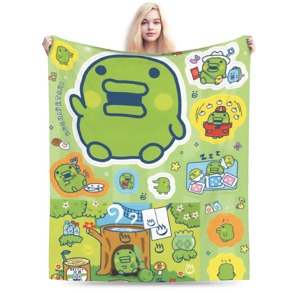 Tamagotchis Mametchi Flannel Blanket Spring Soft Bedding Throws for Girls Boys Couch Chair Print Bedspread Sofa Bed Cover