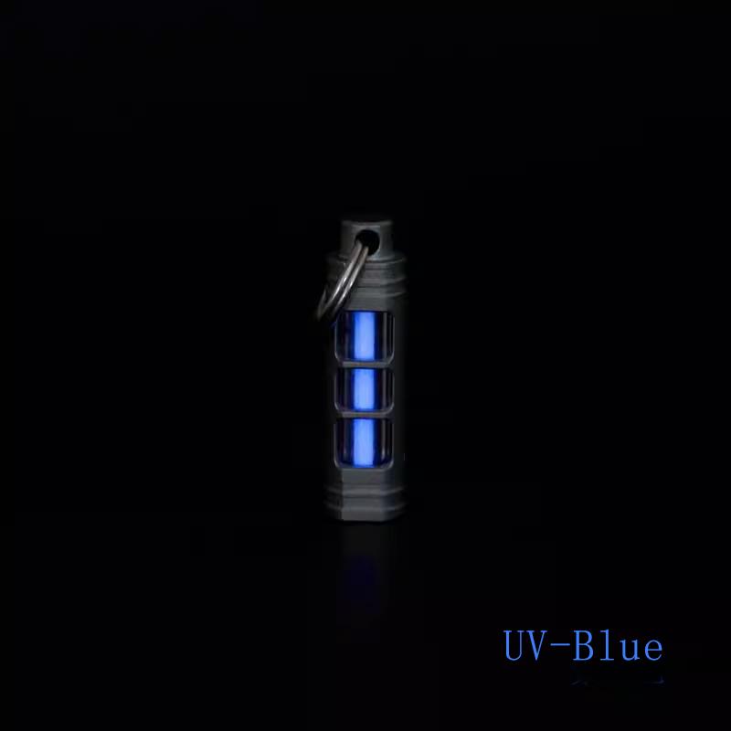 Klíčenka z titanové slitiny tritiová trubice, samosvítící přívěsek na trachea trachea 3,5 * 25 mm odnímatelný tritium