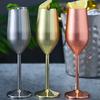 Gold Stainless Steel Restaurant Goblet Bar Tools Champagne Cup Wine Glass Barware Cocktail Glass