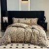 Retro Linen Cotton Brushed Double Bedding Set